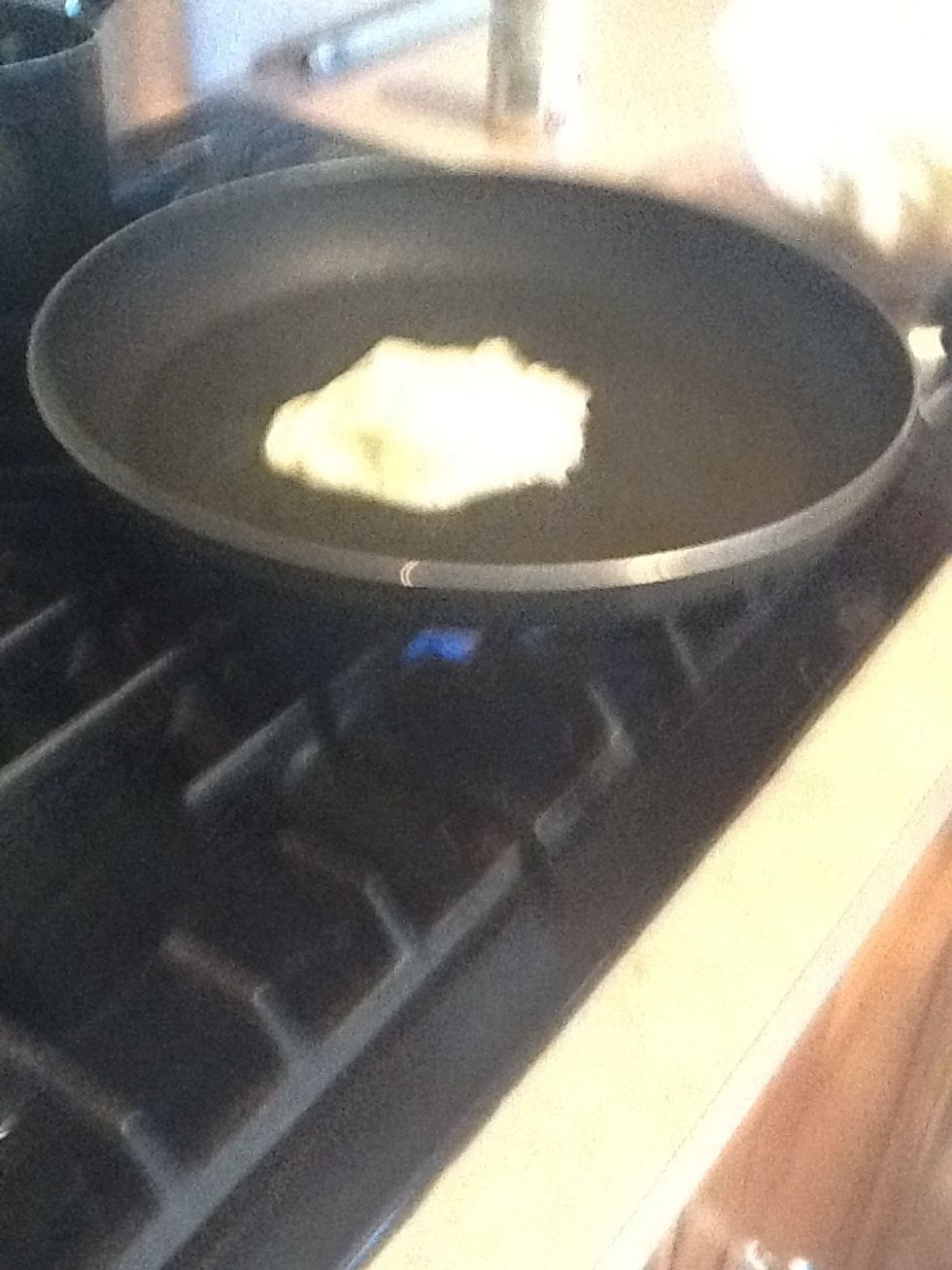 This is what it looks like on the pan