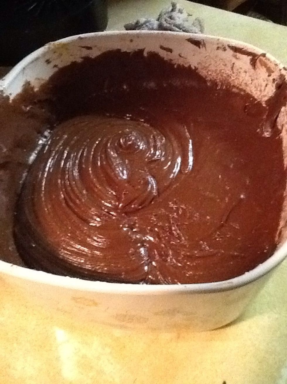 This is what it looks like when done blending