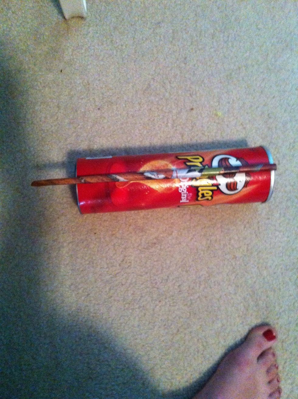 This is what it should look like don't worry about the excess paper hanging off just yet