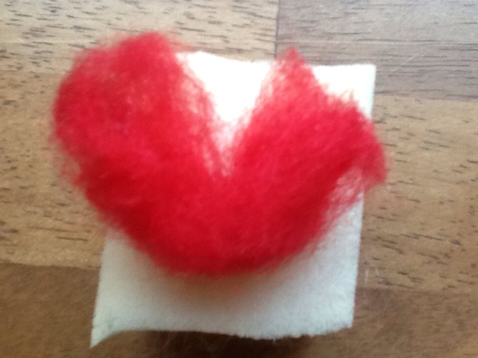 This is what it should look like..minus my finger..this is an easy craft and relaxing for me. A reader contributed the idea to use chopsticks to hold it in place instead of your vulnerable finger.