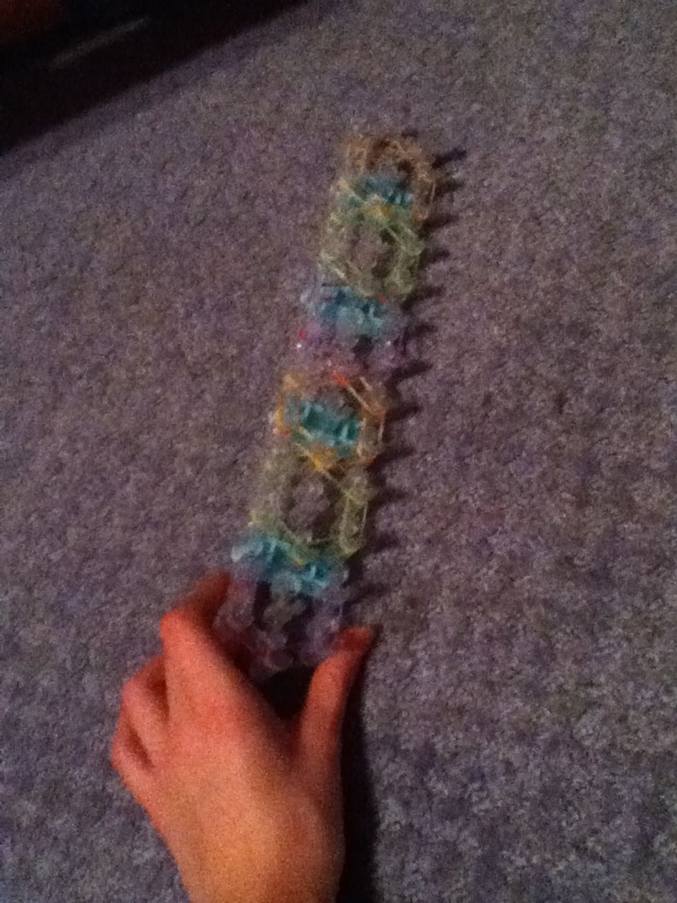 This is what it should look like once you go up the whole loom