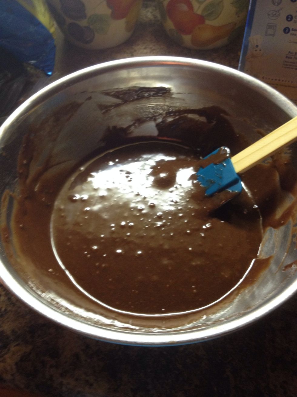 This is what it should look like once you have it all stirred up.