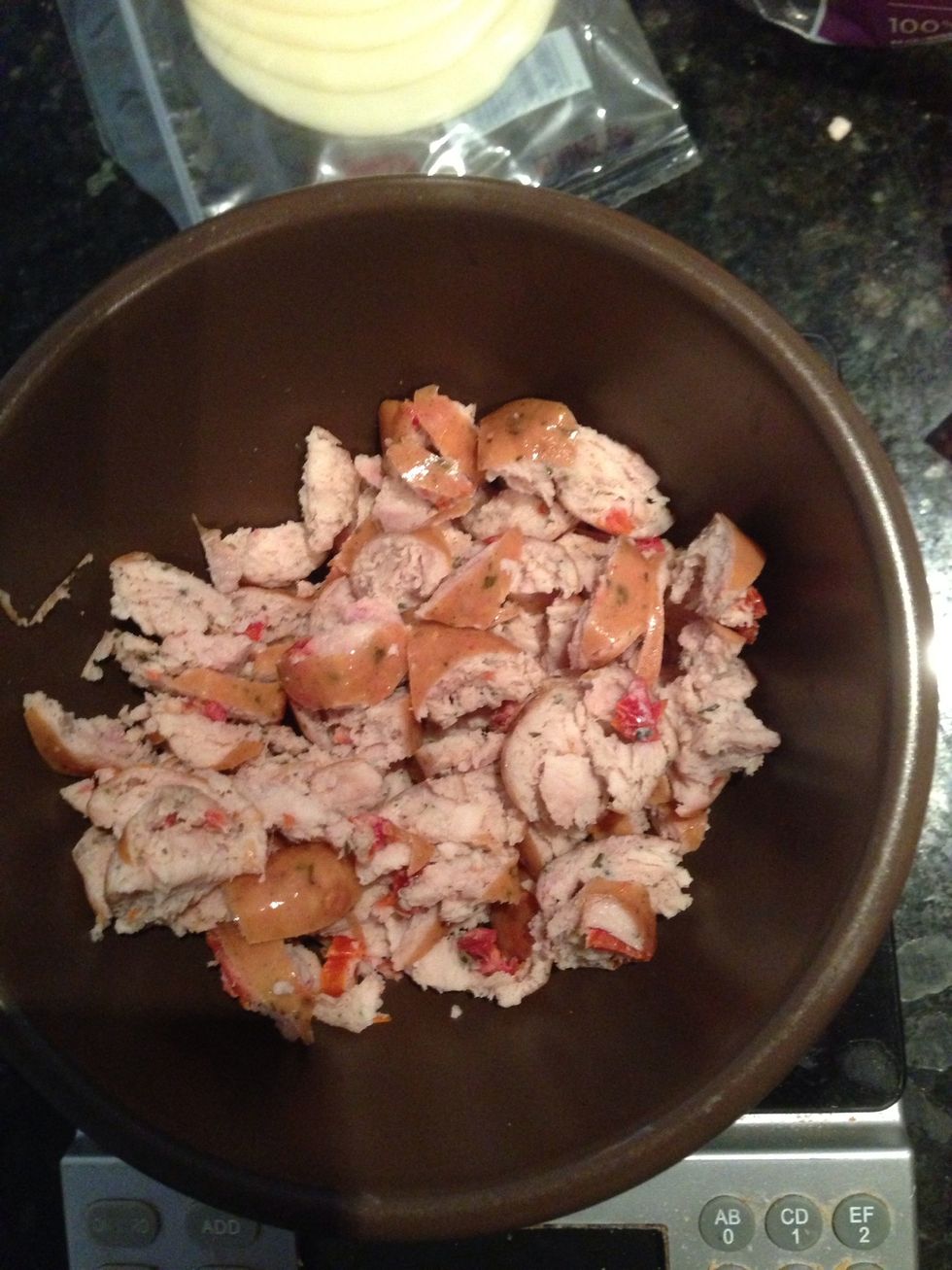 This is what it should look like. The smaller the better, because this will hold better in your sandwich