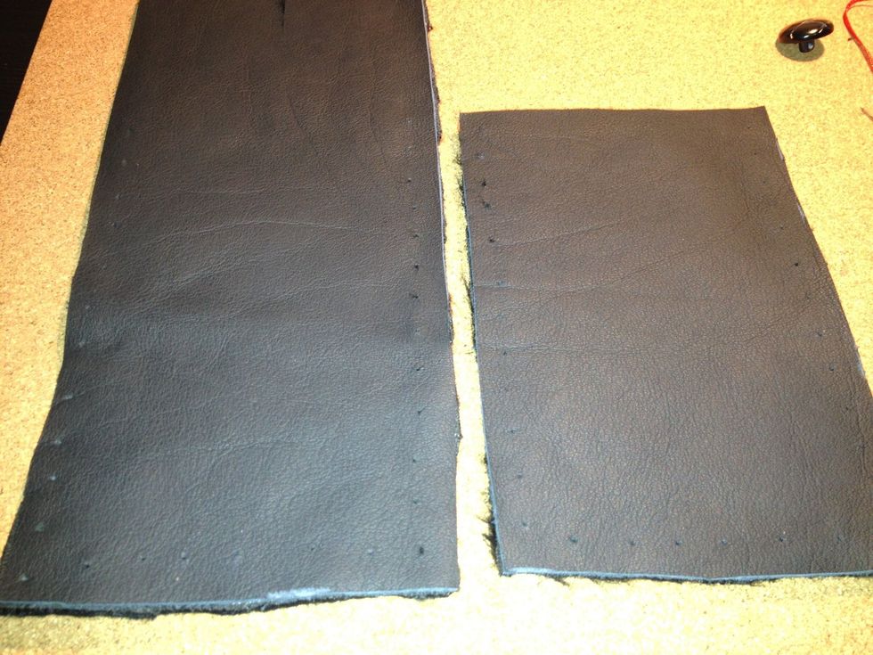 This is what it should look like. Then align the two pieces on top of one another.
