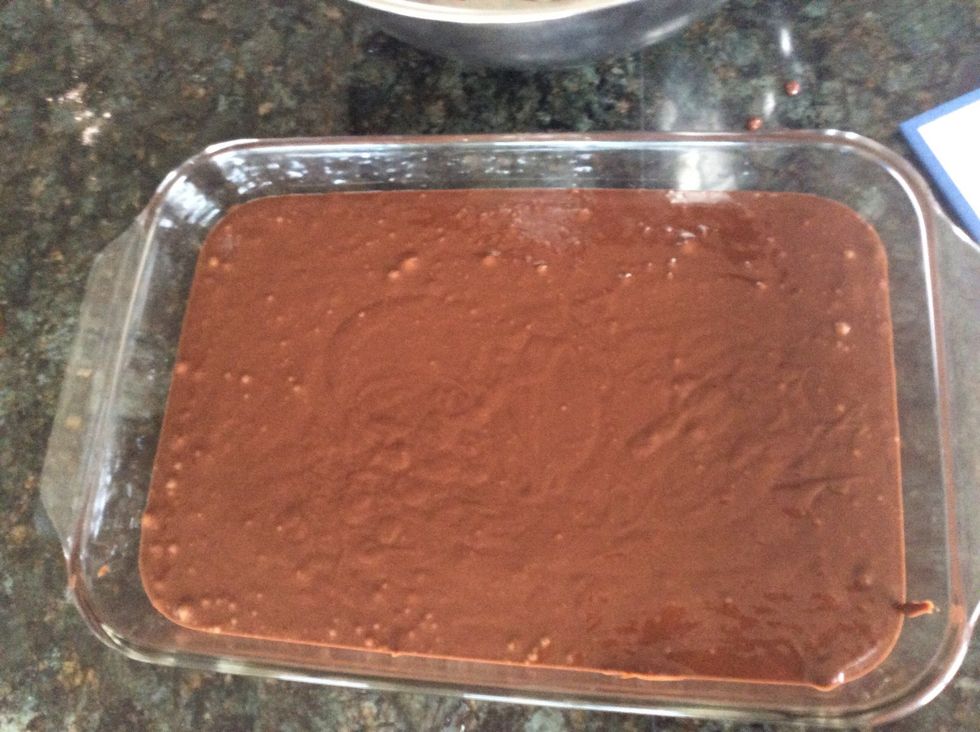 This is what it should look like when it is all completely in the pan.