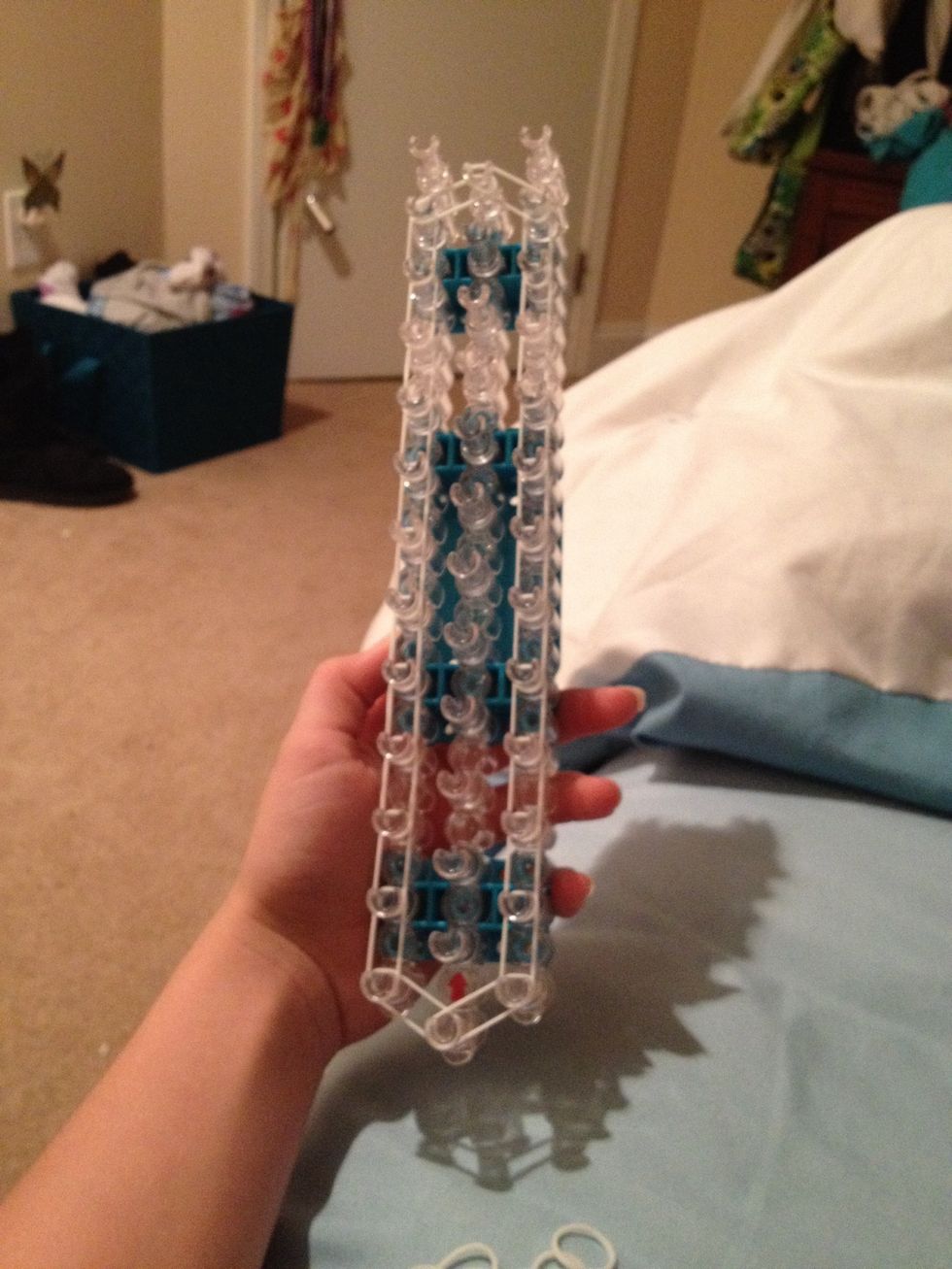 This is what it should look like when you're done with the border. I would suggest using black or white because it brings out the color.