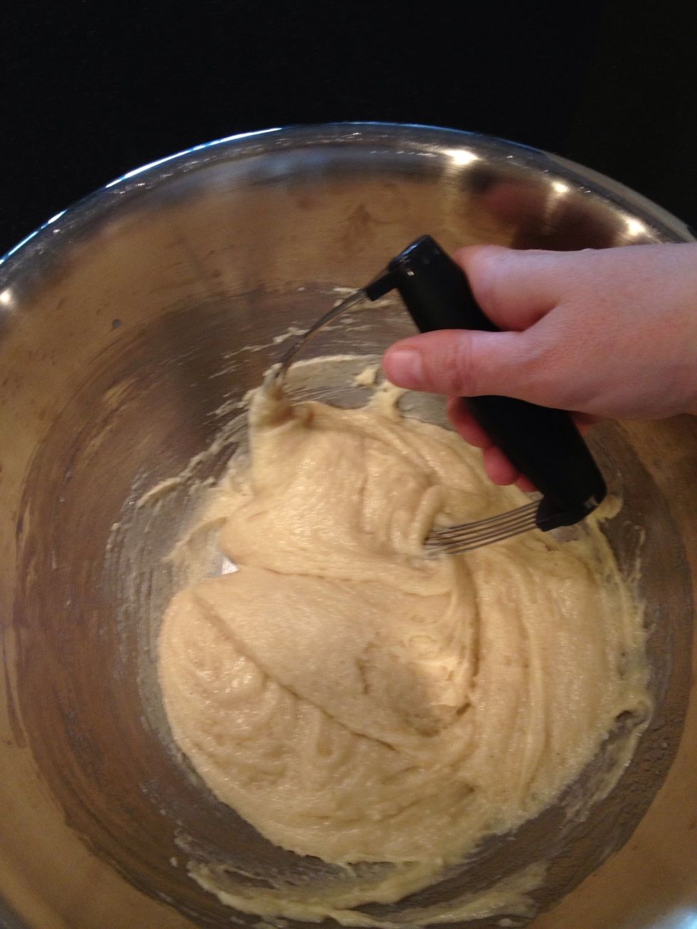 This is what it will look like when your batter is mixed completely.