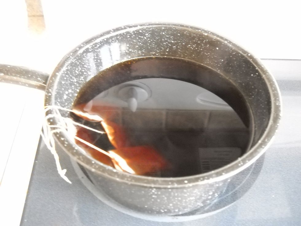 This is what my tea looked like after 15 minutes was up.