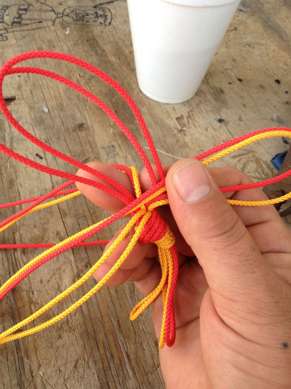 This is what the 2 loops look like holding them.