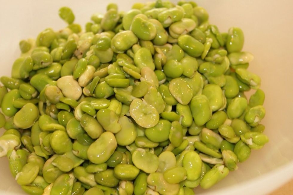 This is what the beans look like after peeling