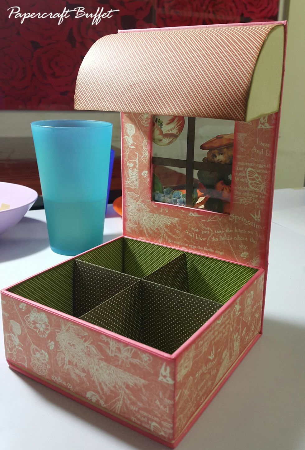 This is what the box looks like, and you can start adding embellishments, enjoy!!!