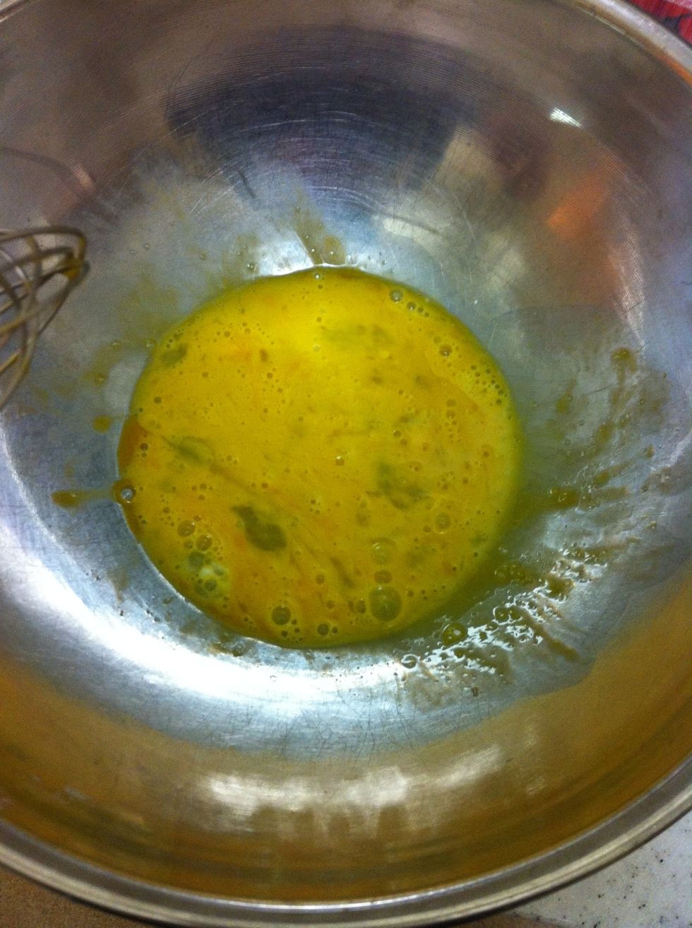This is what the egg should look like after beating
