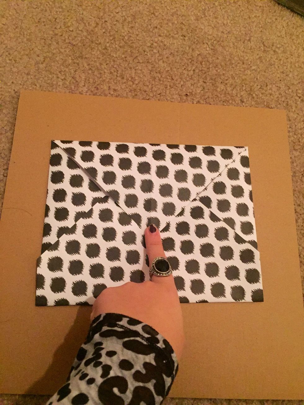 This is what the fold looks like after it has been done.