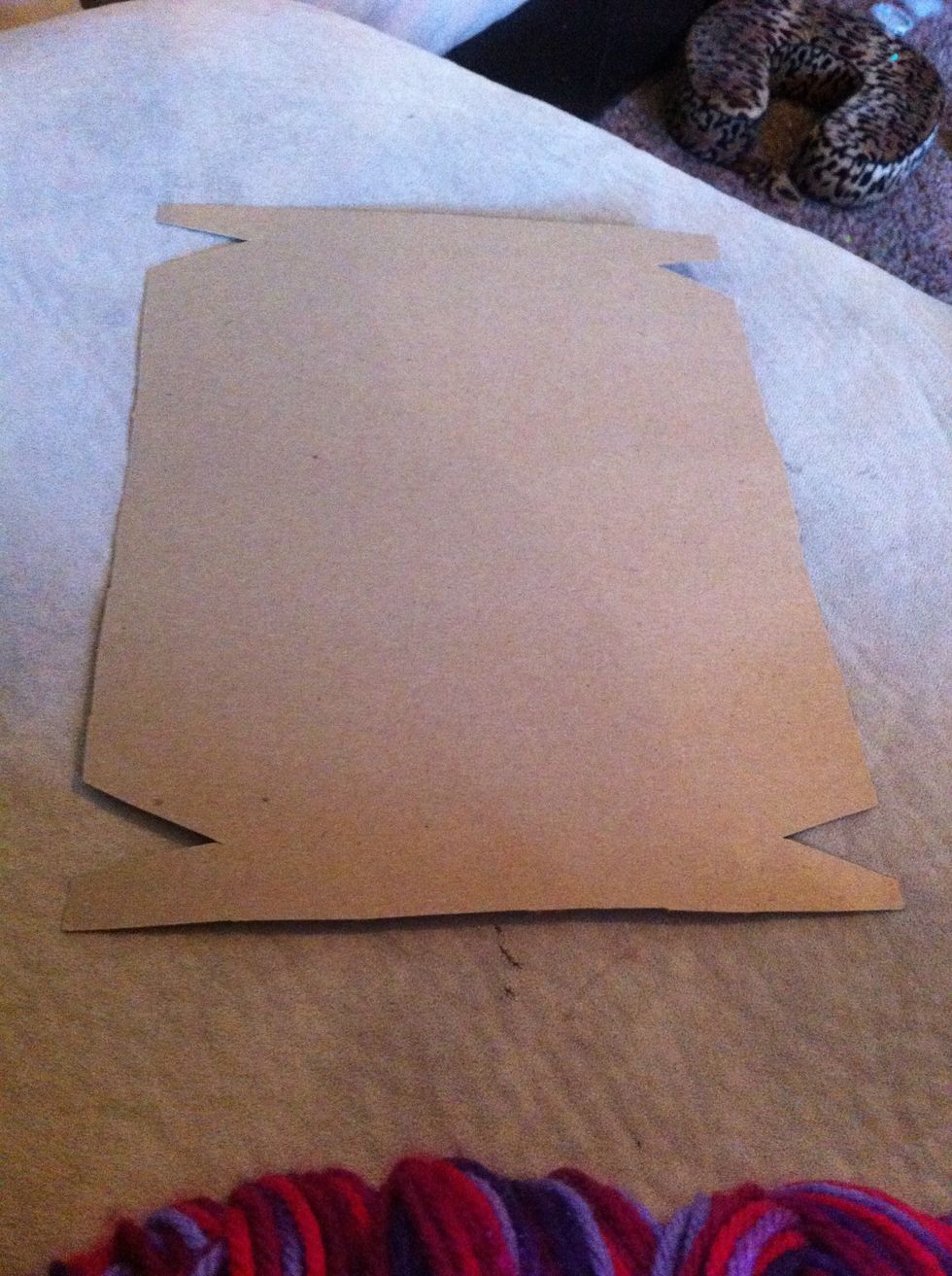 This is what the loom looks like. It is easy to make.