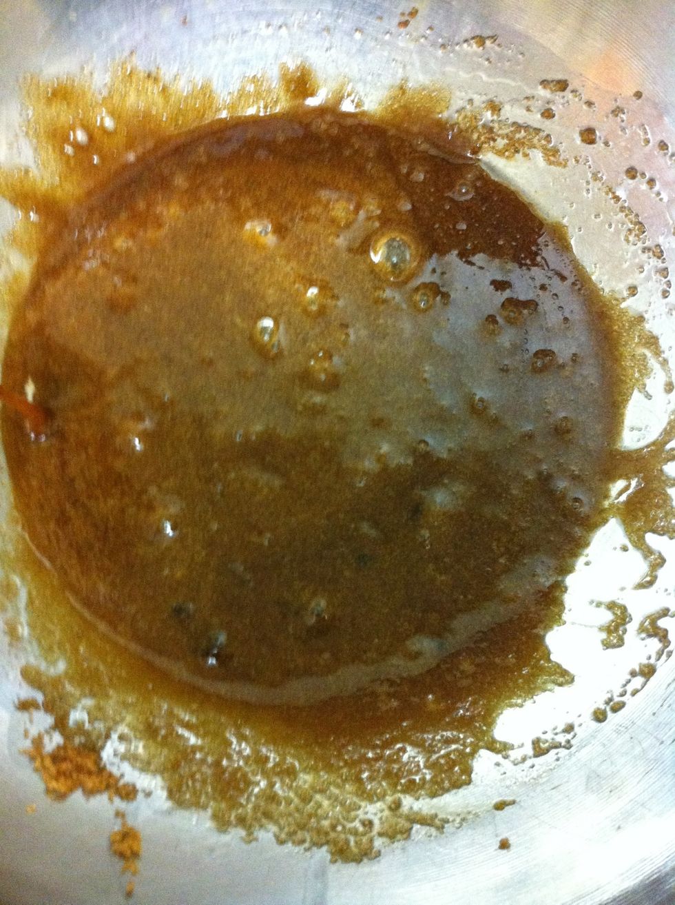 This is what the mixture should look like afterwards