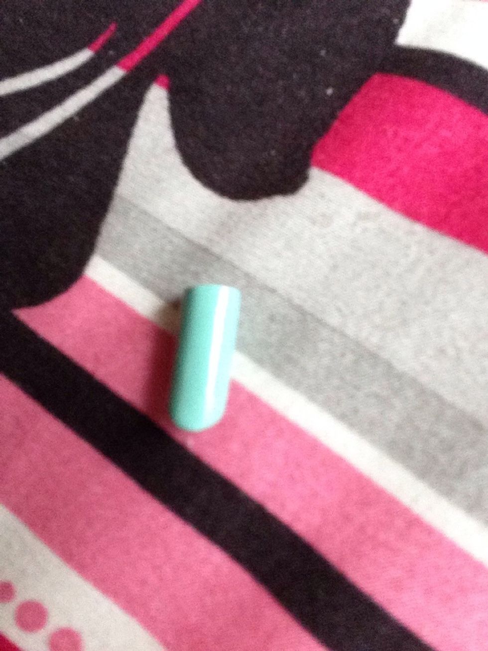 This is what the nail looks like after painted.