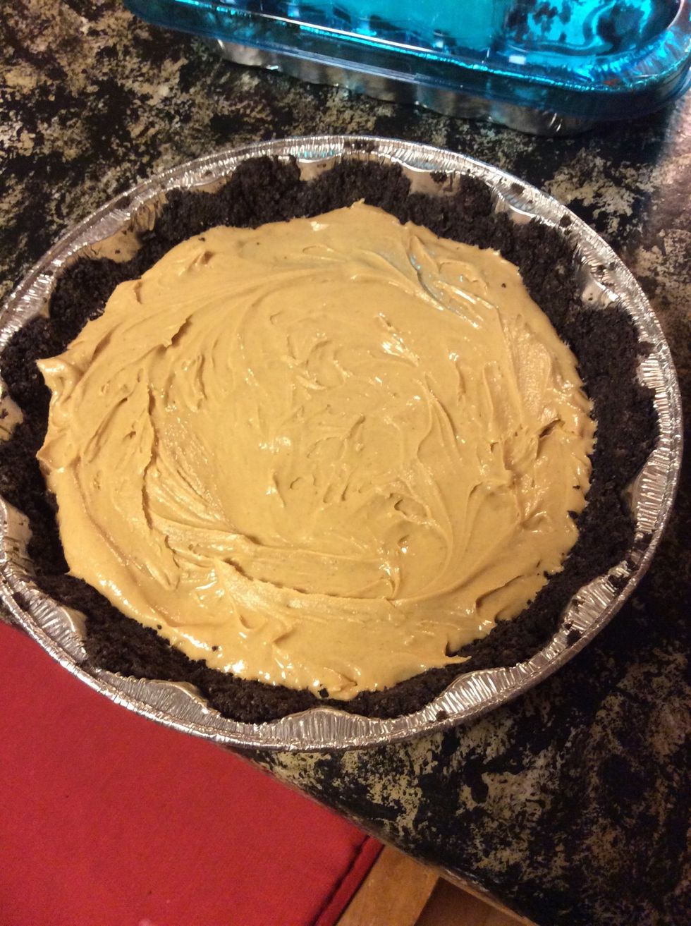 This is what the pie looks like in the crust.