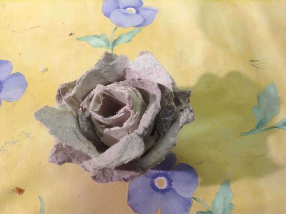 This is what the rose looks like before dipping.