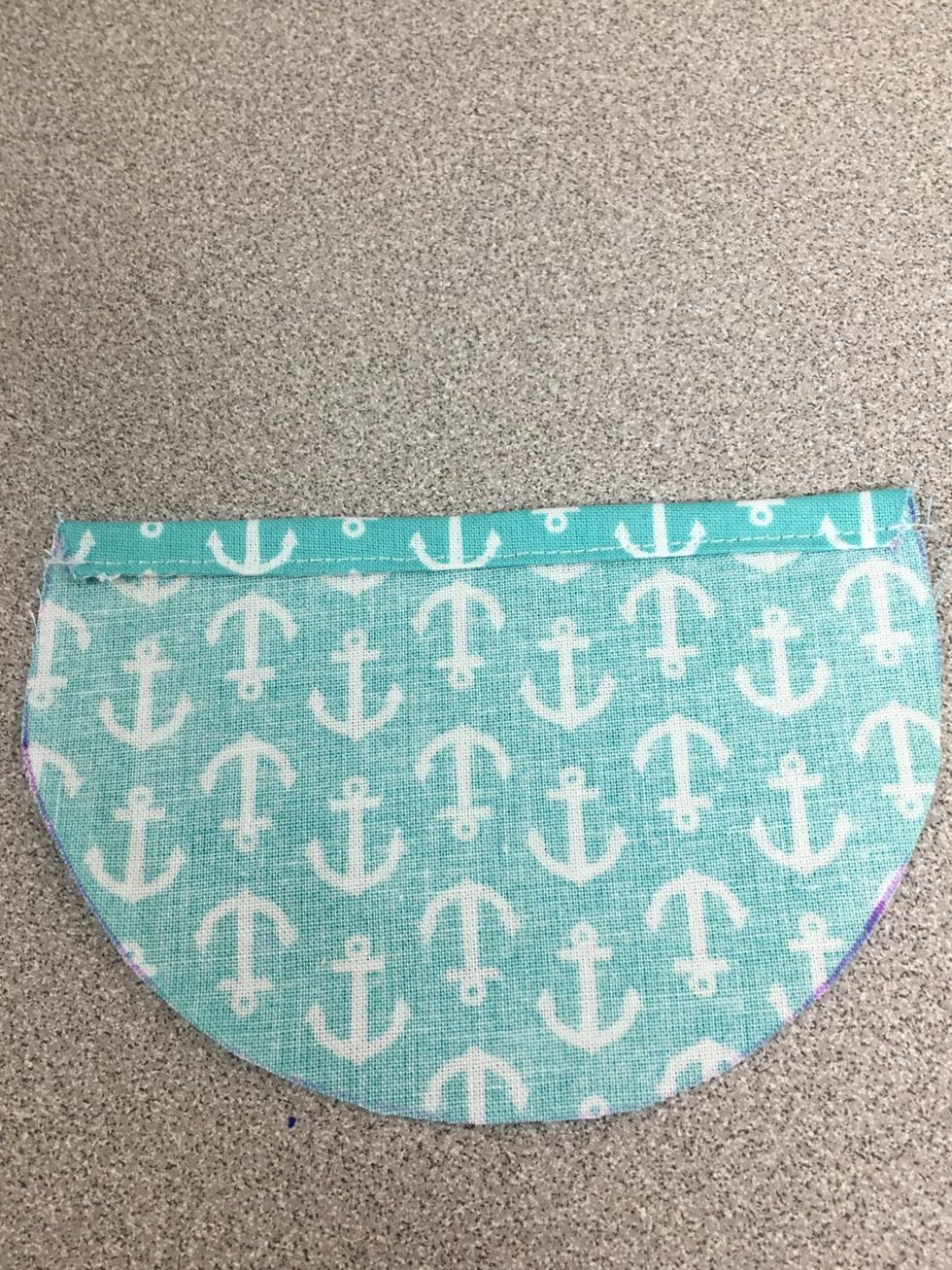 This is what the "wrong side" of the finished pocket looks like.