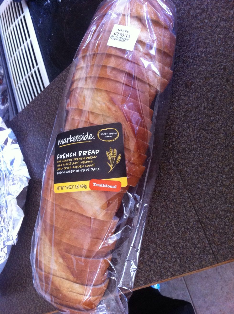 This is what we are going to use to eat the fermaggio with.  Any flavored French bread would work.  We really like the "everything" seasoned one.