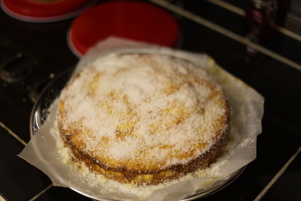 This is what we are making today. Lebanese style coconut cake.