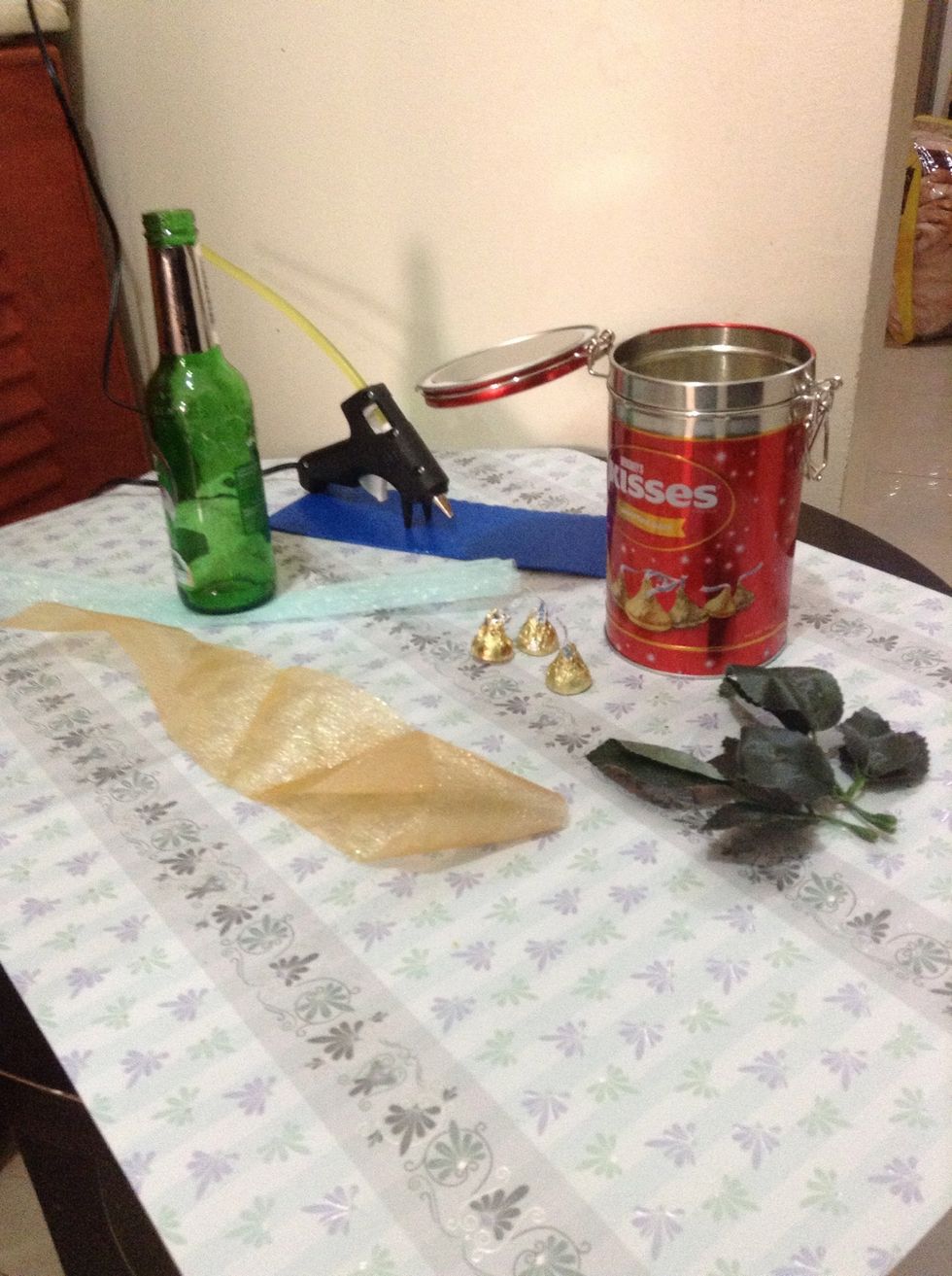 This is what we need , make sure to clean the bottle very well before starting