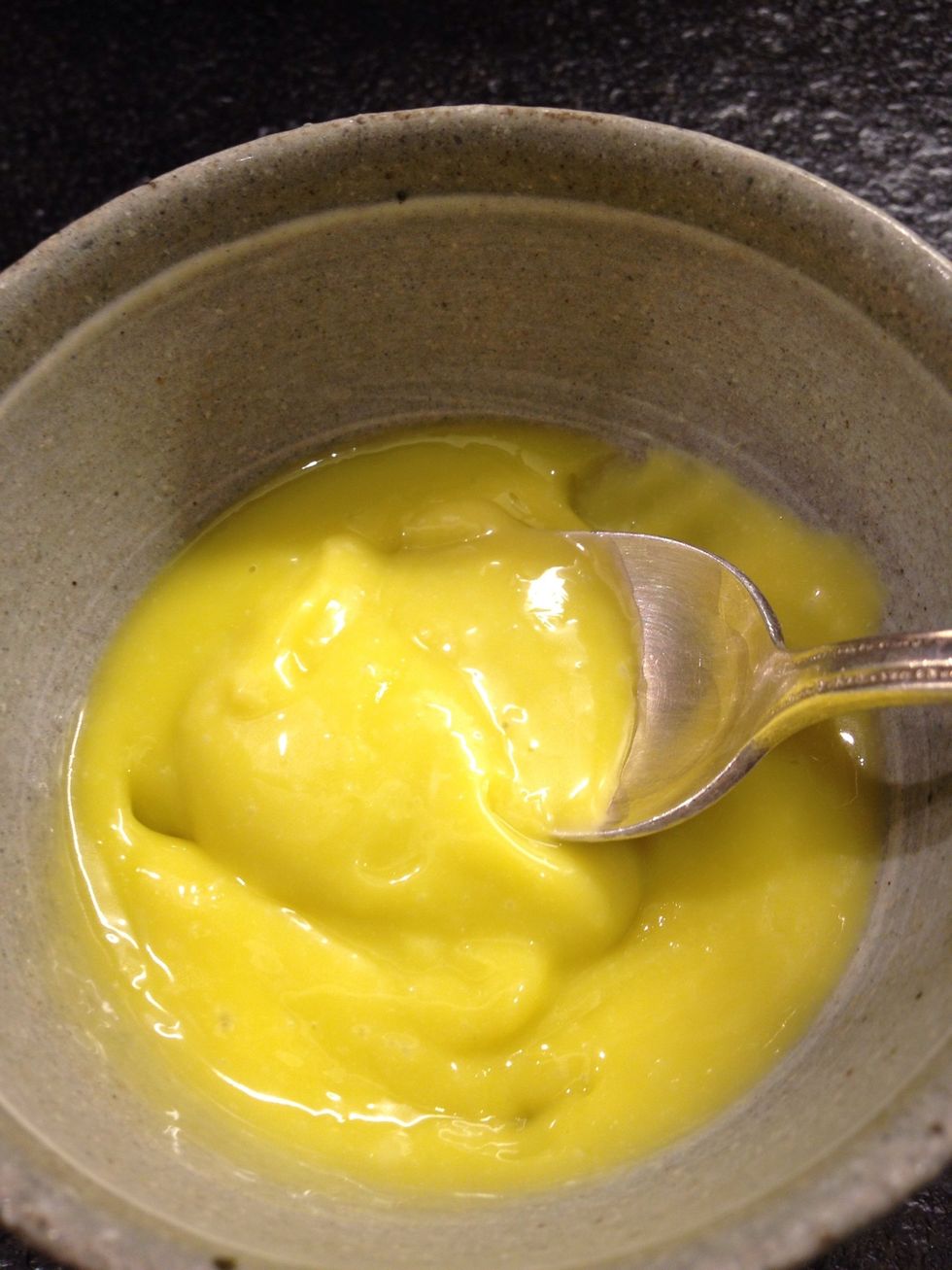 This is what you get using a yolk rather than bread.