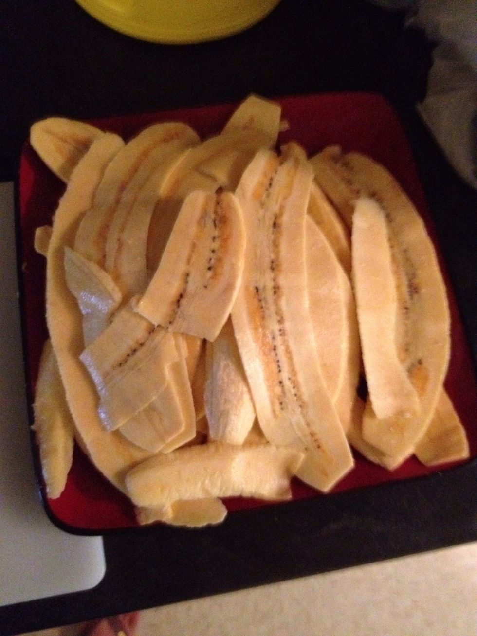 This is what you have after 4 plantains all cut