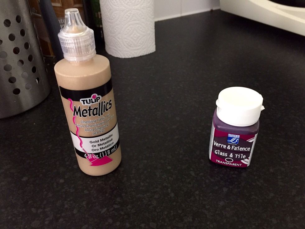 This is what you need. The metallic paint I got says is for fabrics but it worked for me just as well. It was great for the 3D effect you want