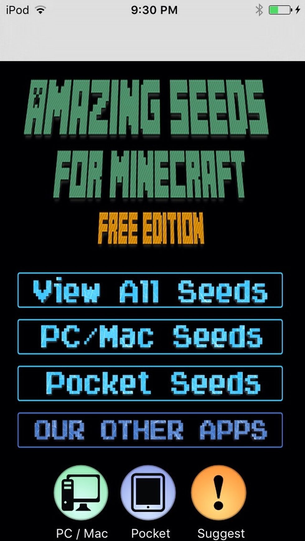 This is what you see when you open the app, lets tap view all seeds