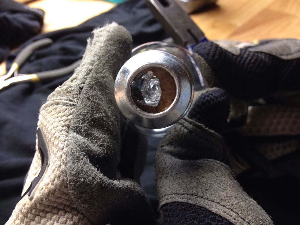 This is what you should see after you remove the rod.