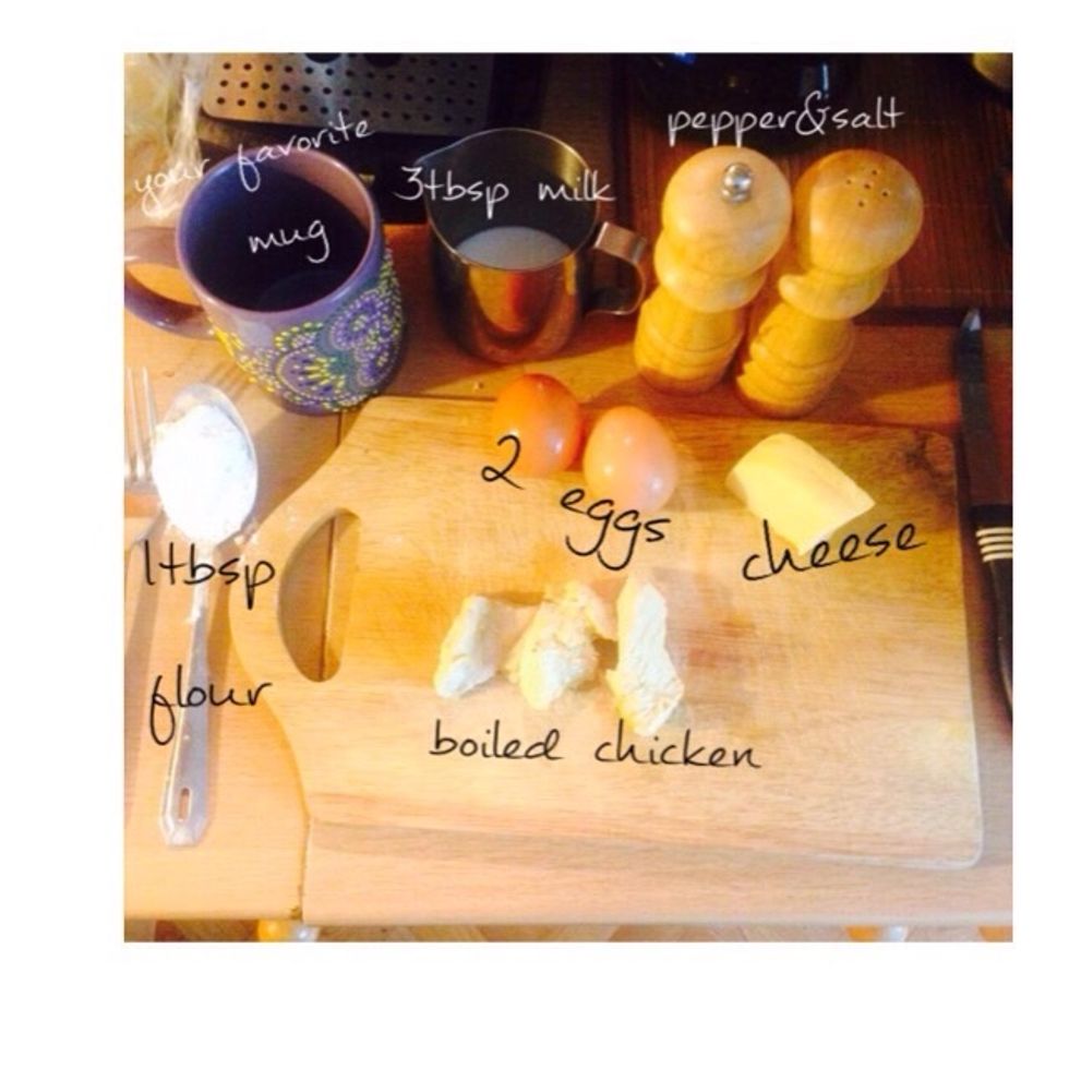 This is what you will need. You can also add vegetables you like