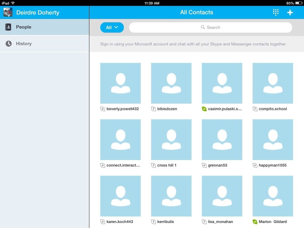 This is what you will see when you are signed in.