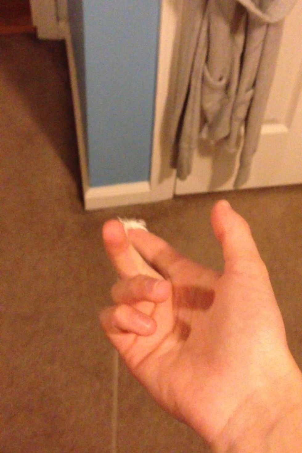 This is what your hand should look like as you let it down (and the same for when you bring it up)