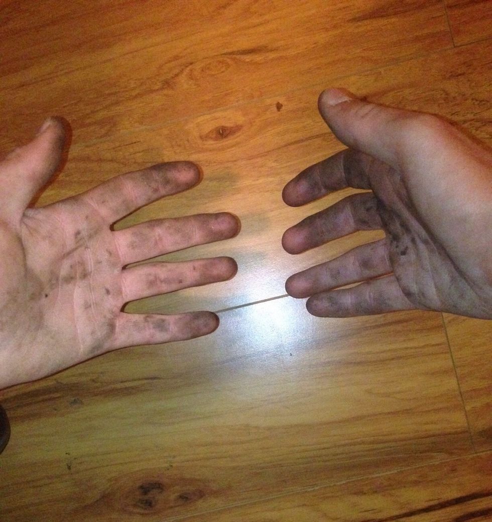 This is what your hands should look like when your done.