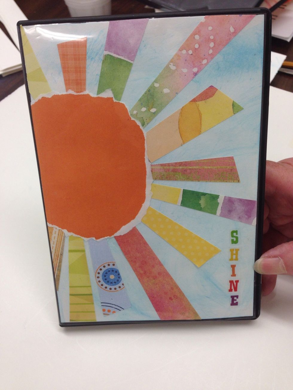 This is what your pencil pad will look like when it's completed. There's a pocket for paper and pencil inside, too!