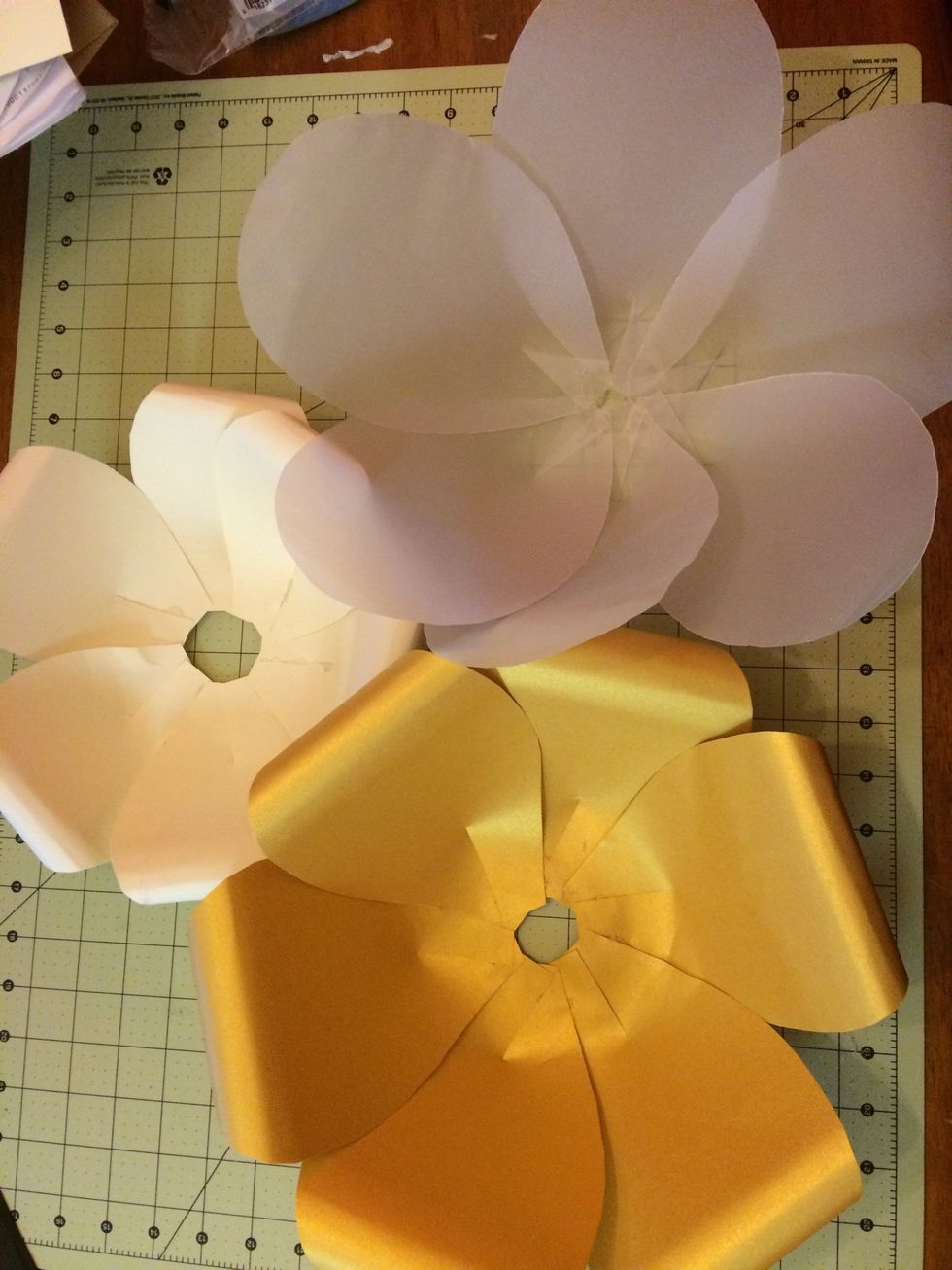 This is what your small, medium, and large petals will look like.