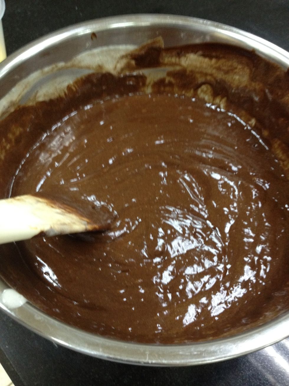 This is when it's done. It would be pretty thick.