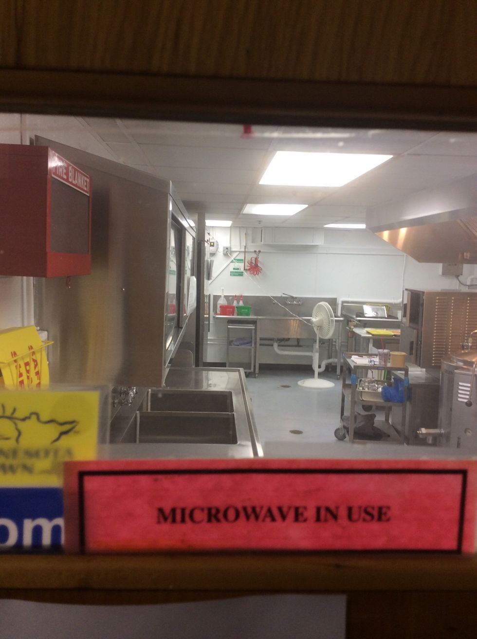 This is where you need your tall friend to pick you up (if you want them too) and see where your food is being cooked or you wondered what your school kitchen looks like