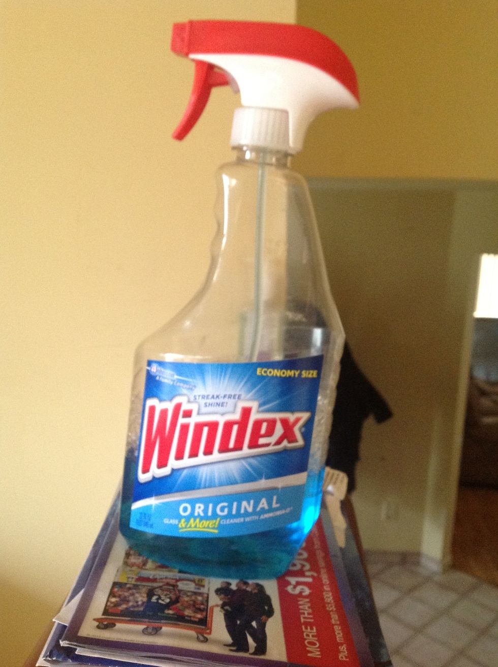 This is will NOT damage your iPad if you do it correctly so first thing is first take your Windex or glass cleaner and a tissue, spray a little Briton the tissue