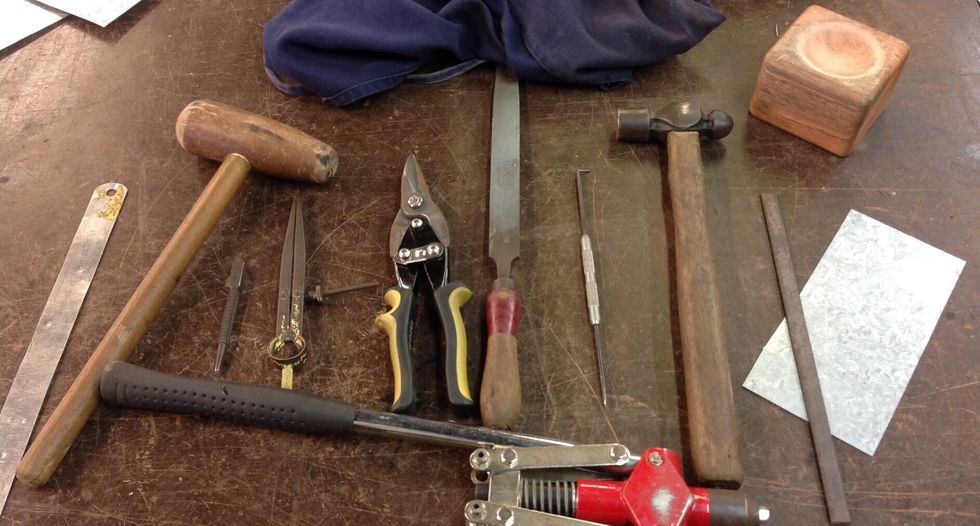 This is your equiptment to make the mini candle holder