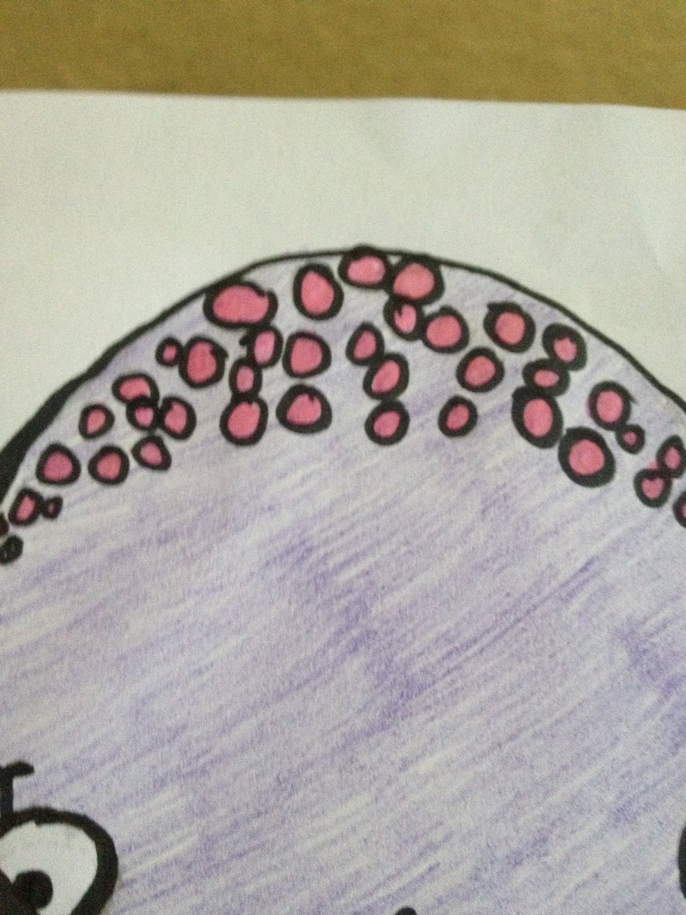 This isn't necessary but I added lil dots to the top if the head to spice it up a little :)