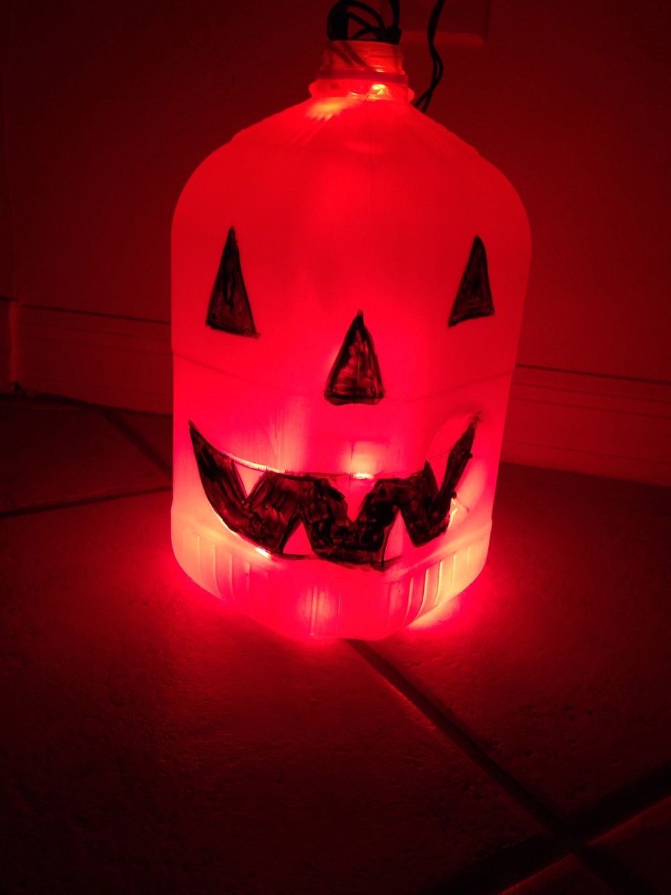 This isn't the greatest picture, but it does look nice with all the lights off.