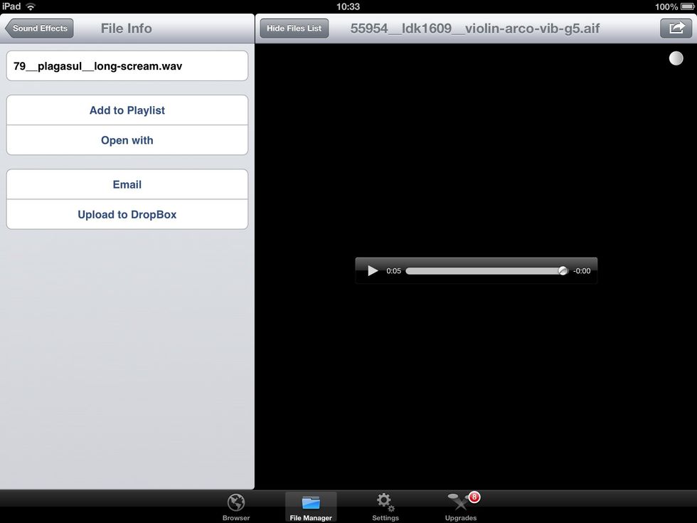 This lets you choose what to do with the file
