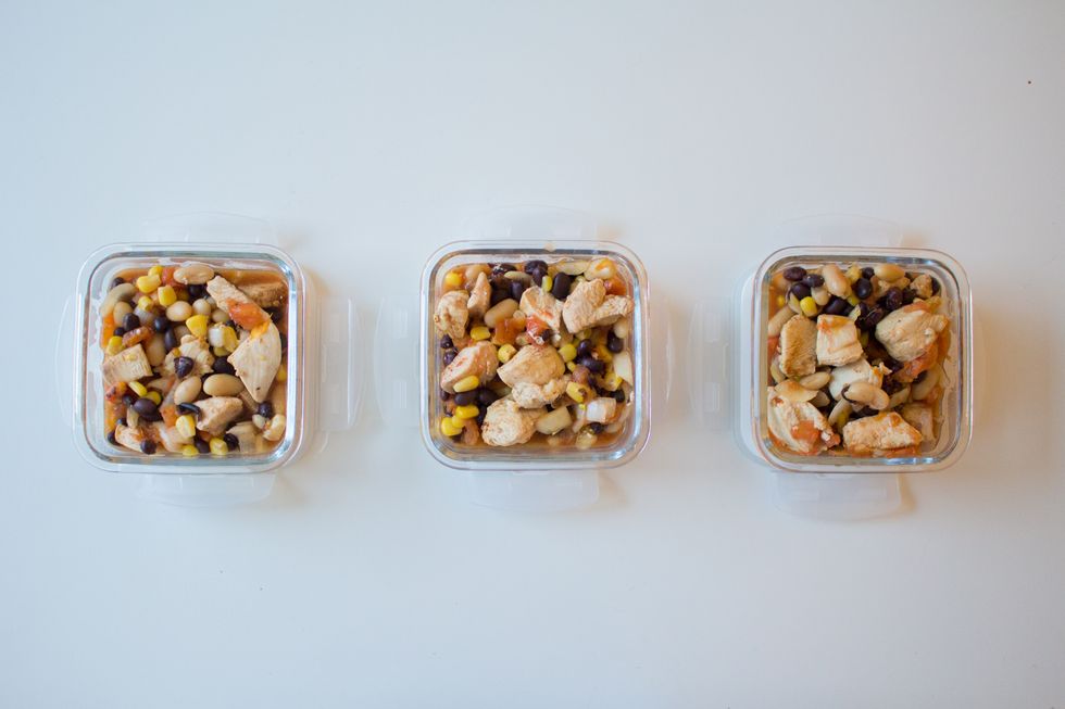 This makes a lot of chili! So pack your lunch for the week.