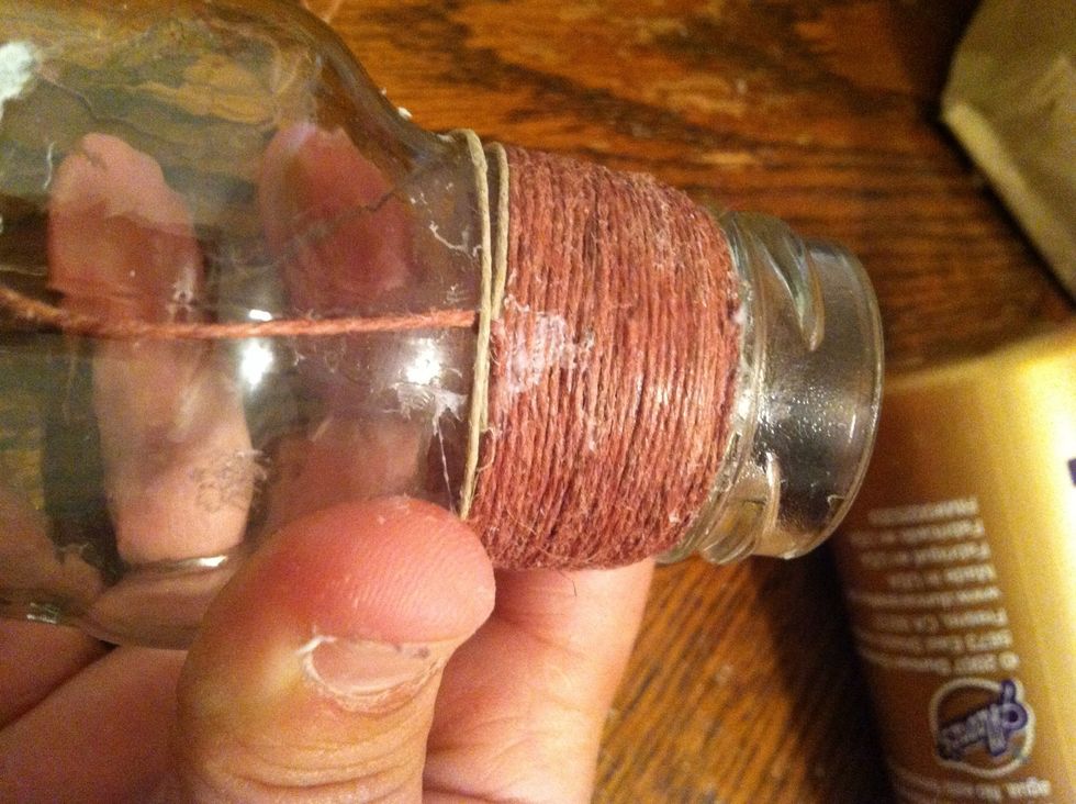 This may sound confusing, but once you get the hang of it it's very simple. Take (soc)1 and fold it down and over the end of (soc)2. Now begin wrapping with (soc)2. The gap is for easy viewing.