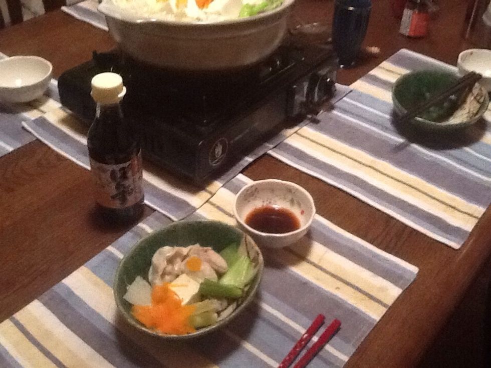 This meal is very healthy because it is low in calories and has a good balance of meat and vegetables. It contains vegetables for vitamins and nutrients, meat for protein and tofu for calcium.