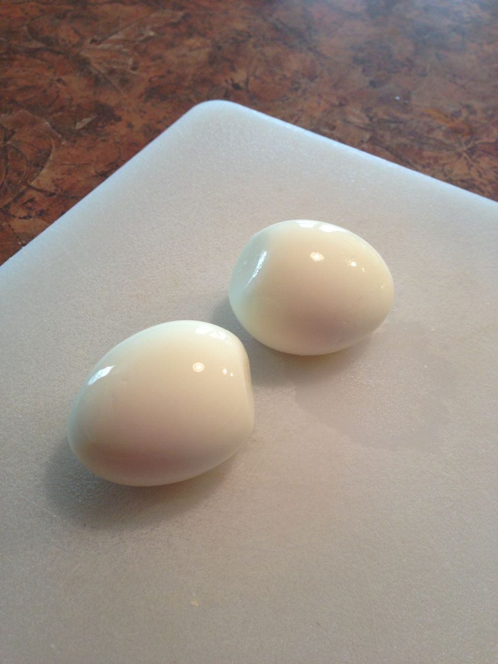 This method of boiling usually gives very nice results. Overcooking can make the yolks green.