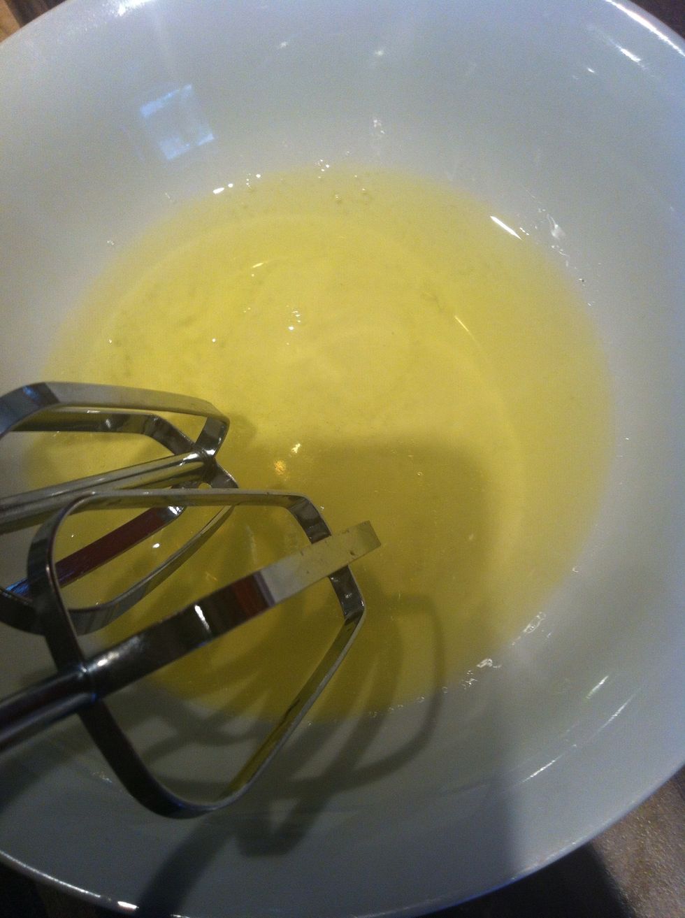 This next step is very important to getting your cake to be light and fluffy.