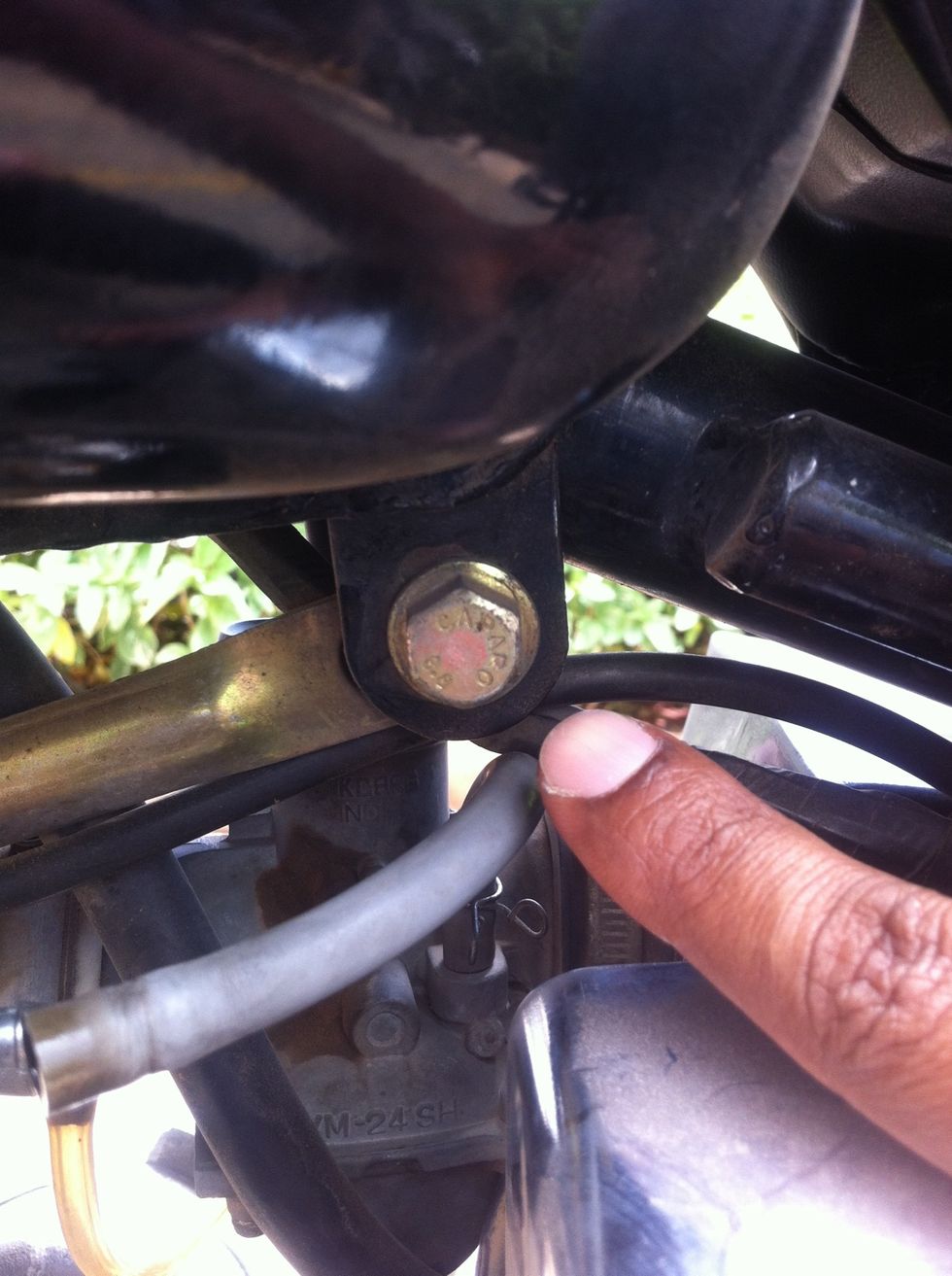 This one is at the rear of the petrol tank.